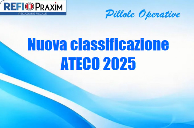 Nuova classificazione ATECO 2025