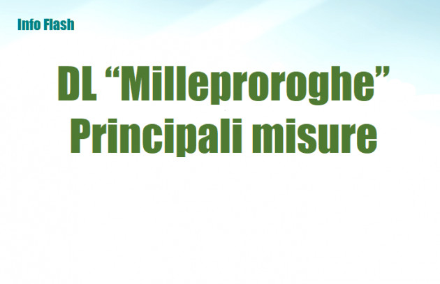 Decreto “Milleproroghe” 2025 – Principali misure