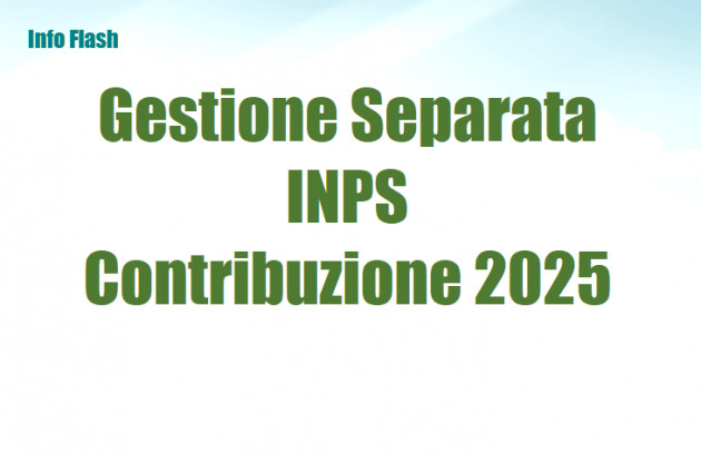 Gestione Separata INPS – La contribuzione dal 2025