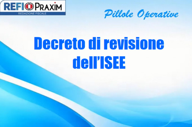 Decreto di revisione dell’ISEE