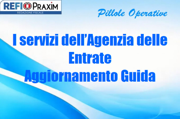 I servizi dell’Agenzia delle Entrate – Aggiornamento Guida