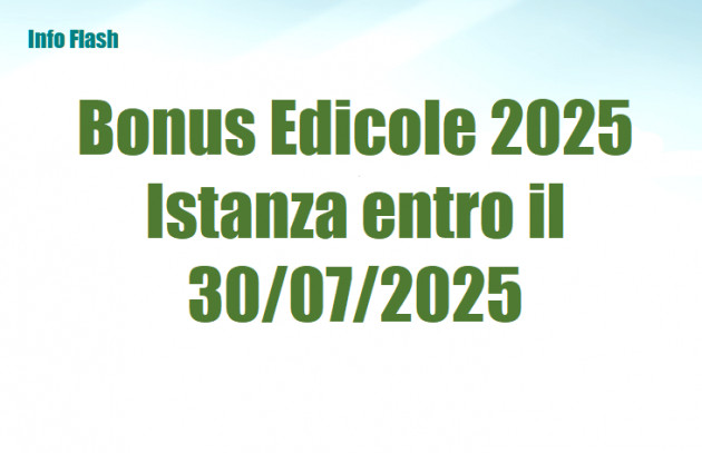 Bonus Edicole 2025 – Istanza entro il 30 luglio 2025