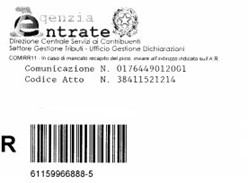 Da cestinare gli avvisi bonari privi della prima pagina
