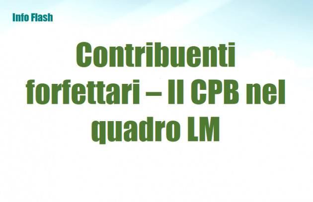 Contribuenti forfettari – Il CPB nel quadro LM