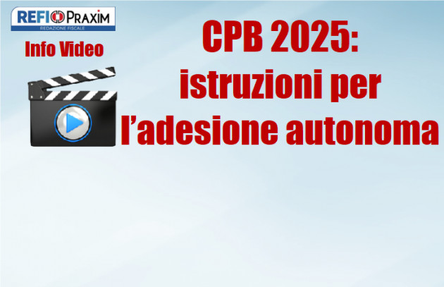 CPB 2025: istruzioni per l’adesione autonoma