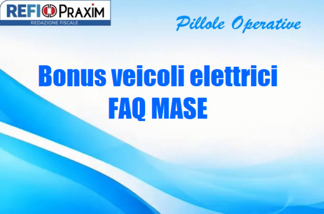 Bonus veicoli elettrici – FAQ MASE