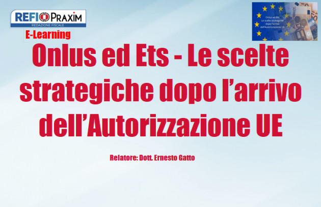 Differita - Onlus ed Ets - Le scelte strategiche dopo l’arrivo dell’Autorizzazione UE