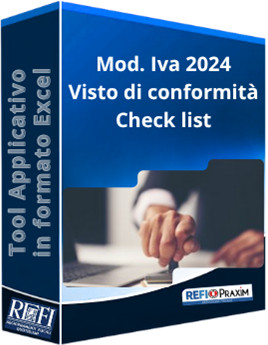 Mod. Iva 2024 - Visto di conformità - Check list