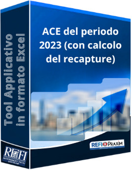 ACE del periodo 2023 (con calcolo del recapture)