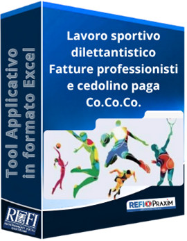 Lavoro sportivo dilettantistico - Fatture professionisti e cedolino paga Co.Co.Co.