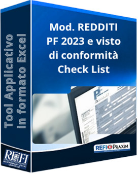 Mod. REDDITI PF 2023 e visto di conformità - Check List