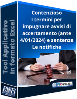 Contenzioso – I termini per impugnare avvisi di accertamento (ante 4/01/2024) e sentenze - Le notifiche