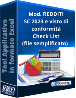Mod. REDDITI SC 2023 e visto di conformità - Check List (file semplificato)