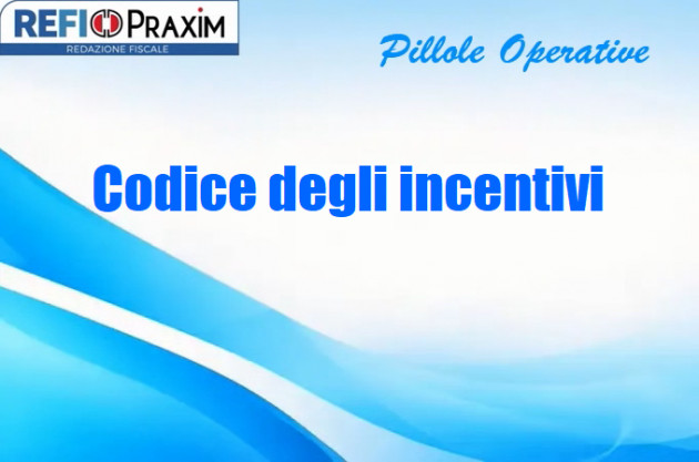 Codice degli incentivi