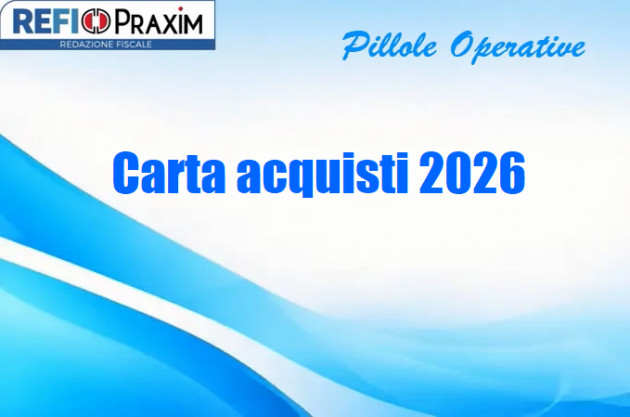 Carta acquisti 2026