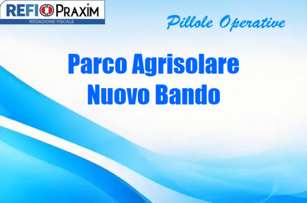 Parco Agrisolare – Nuovo Bando