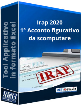 Irap 2020 - 1 Acconto figurativo da scomputare
