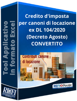 Credito d'imposta per canoni di locazione ex DL 104/2020 (Decreto Agosto) CONVERTITO