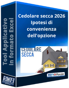 Cedolare secca 2026 - Ipotesi di convenienza dell'opzione