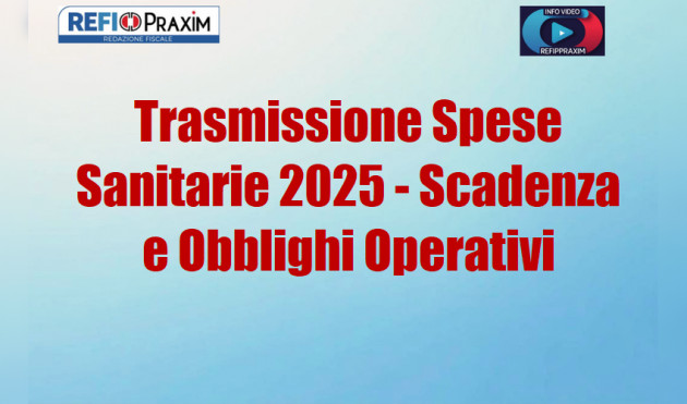 Trasmissione Spese Sanitarie 2025 – Scadenza e Obblighi Operativi