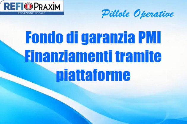 Fondo di garanzia PMI – Finanziamenti tramite piattaforme