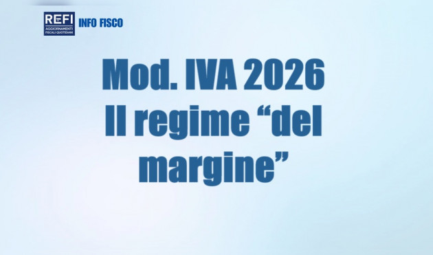 Modello iva 2026 – Il regime “del margine” per i beni usati