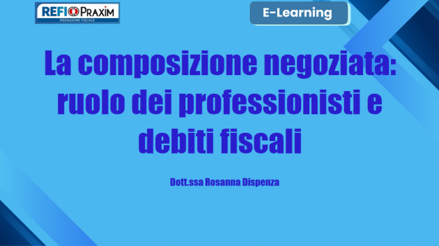 Differita - La composizione negoziata: ruolo dei professionisti e debiti fiscali