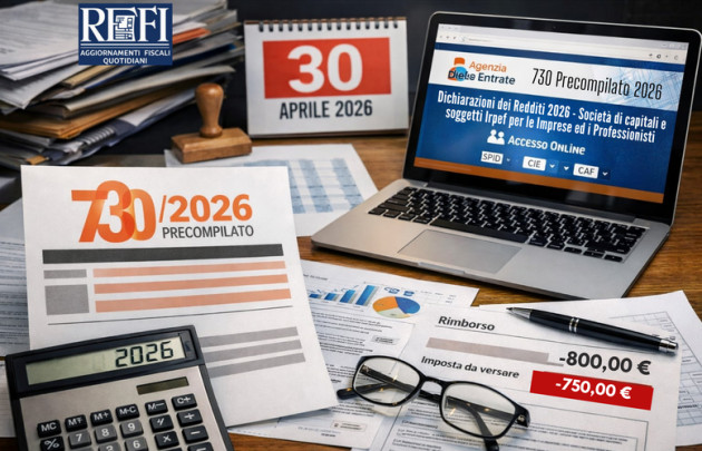 Dichiarazioni dei Redditi 2026 - Società di capitali e soggetti Irpef per le Imprese ed i Professionisti