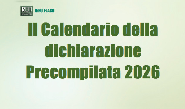 Il Calendario della dichiarazione Precompilata 2026