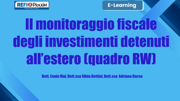 Differita - Il monitoraggio fiscale degli investimenti detenuti all’estero (quadro RW)