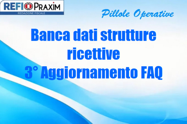 Banca dati strutture ricettive – 3° Aggiornamento FAQ