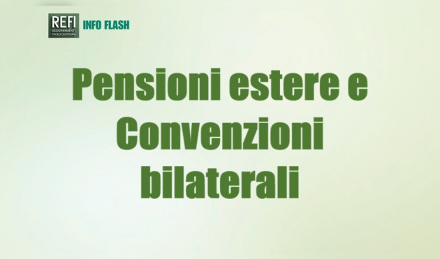Pensioni estere - Accordi contro le doppie imposizioni - Chiarimenti