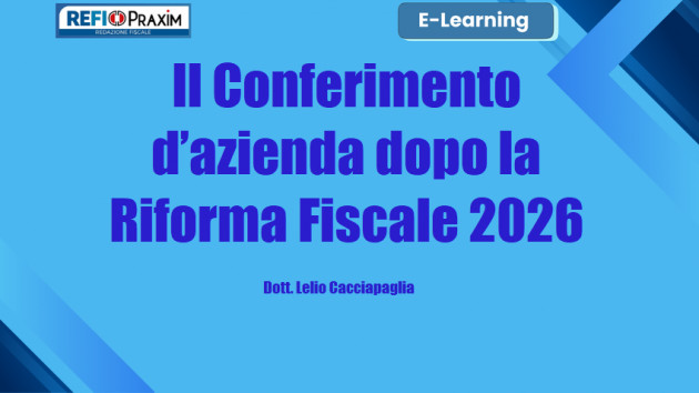 Differita - Il Conferimento d’azienda dopo la Riforma Fiscale 2026