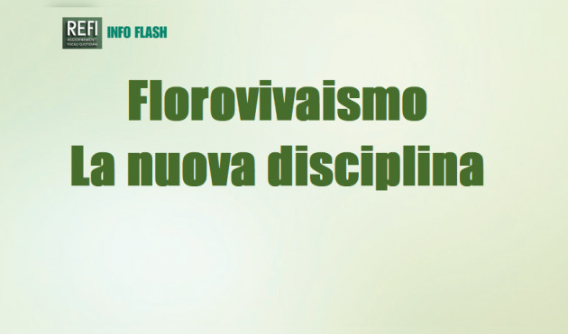 Florovivaismo – la nuova disciplina