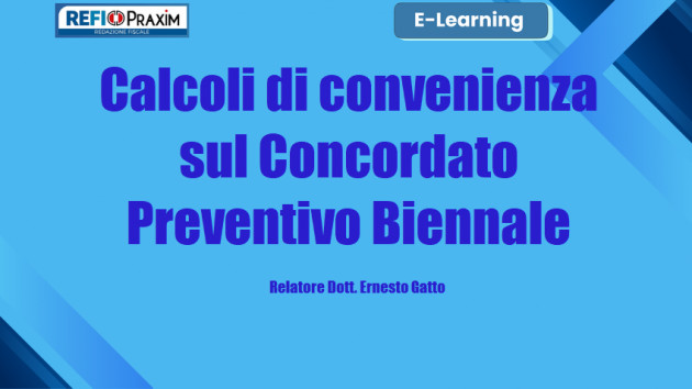 Differita - Calcoli di convenienza sul Concordato preventivo biennale