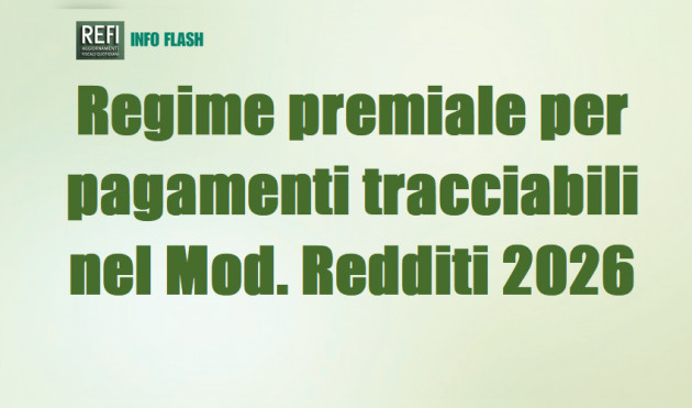 Regime premiale per pagamenti tracciabili nel Mod Redditi 2026