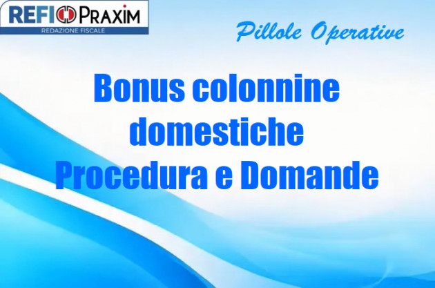 Bonus colonnine domestiche – Procedura e Domande