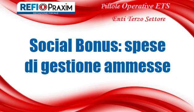 Social Bonus: Ammesse anche le spese di gestione degli immobili recuperati