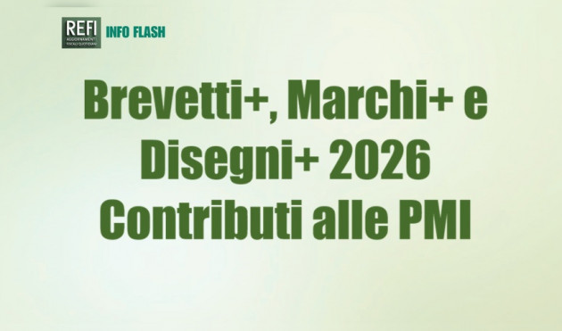 Brevetti+, Marchi+ e Disegni+ 2026 – Contributi alle PMI