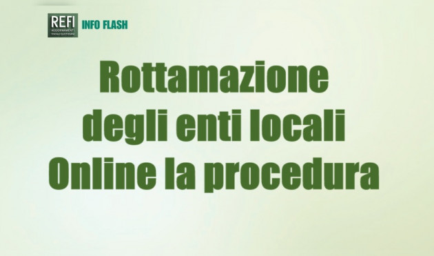 Rottamazione-quinques degli enti locali – La procedura online
