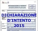 Dichiarazione d'intento: leggere modifiche al modello 