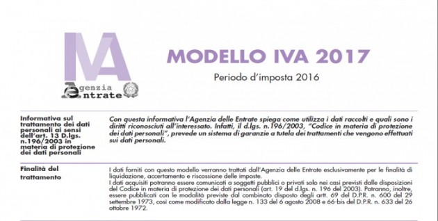Dichiarazione IVA 2017: ultima chiamata