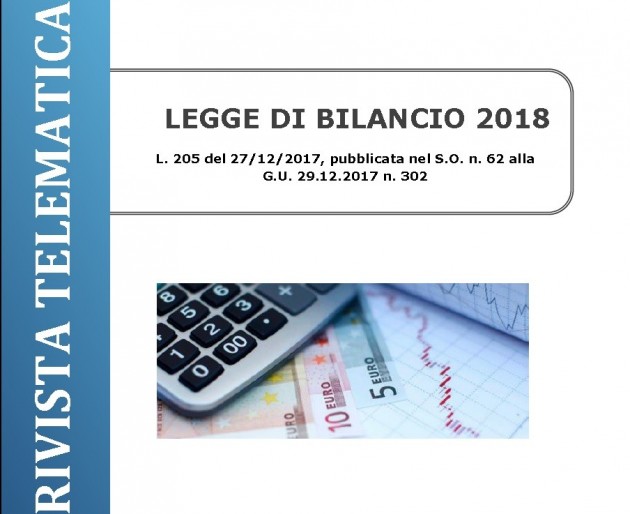 EBOOK LEGGE DI BILANCIO 2018