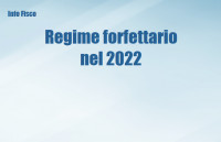 Regime forfettario nel 2022