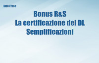 Bonus Ricerca e Sviluppo - La “nuova certificazione” del DL Semplificazioni